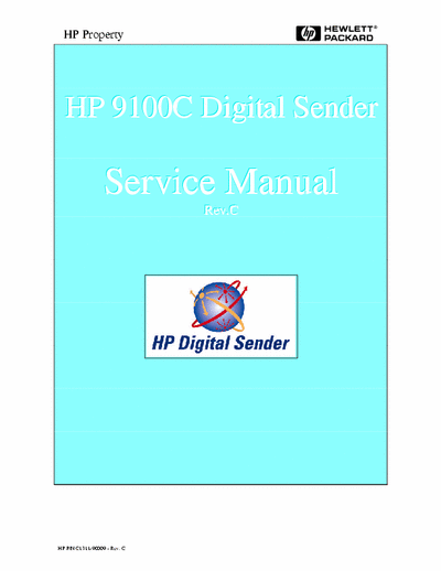 HP 9100C HP Digital Sender 9100C Service Manual